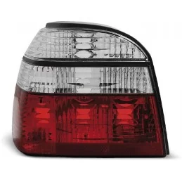 Golf 3 tuning luces traseras rojo blanco