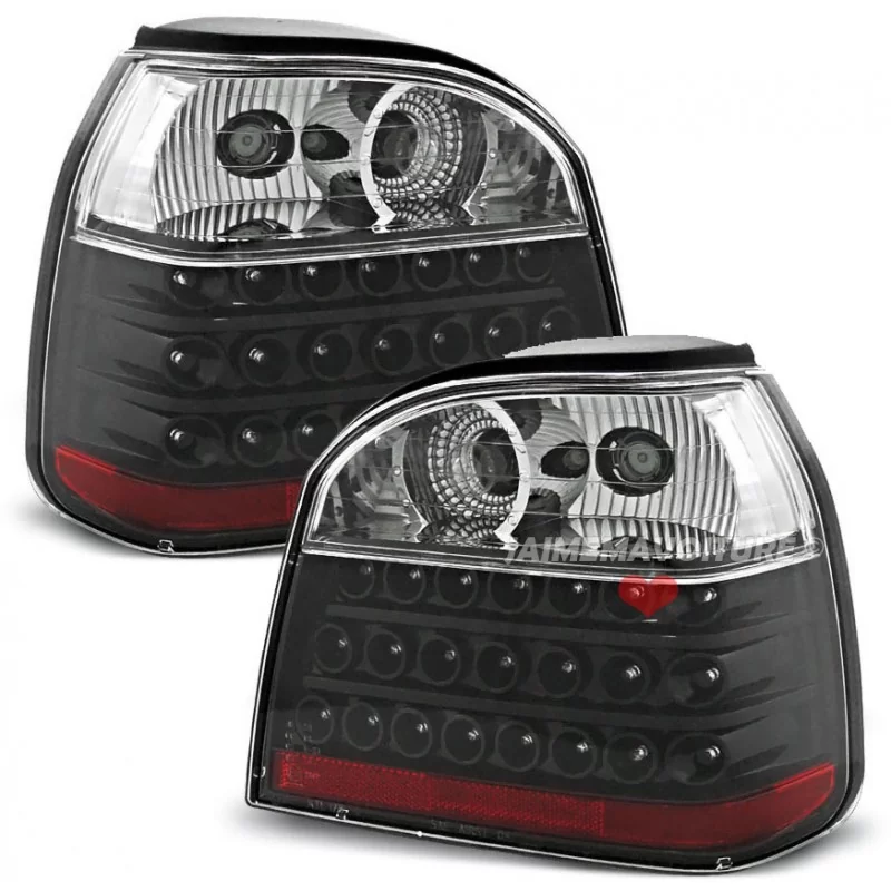 Luces traseras Golf 3 led rojo negro