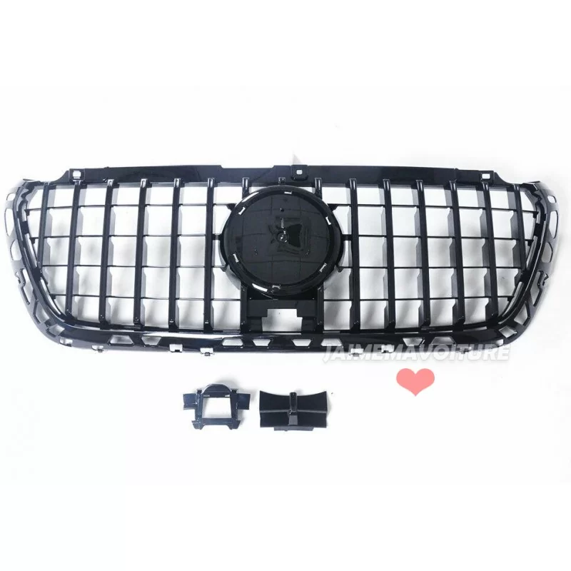 Svart Panamericana-grill till Mercedes Sprinter W907 2019-2024