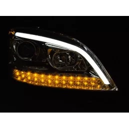 Fari tubolari a LED per Mercedes ML W164 - Cromo