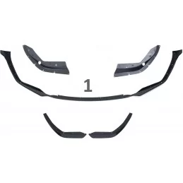 Kit diffusore + pannello rocker + spoiler + lama verniciata nera per BMW Serie 3 G20 Pack M