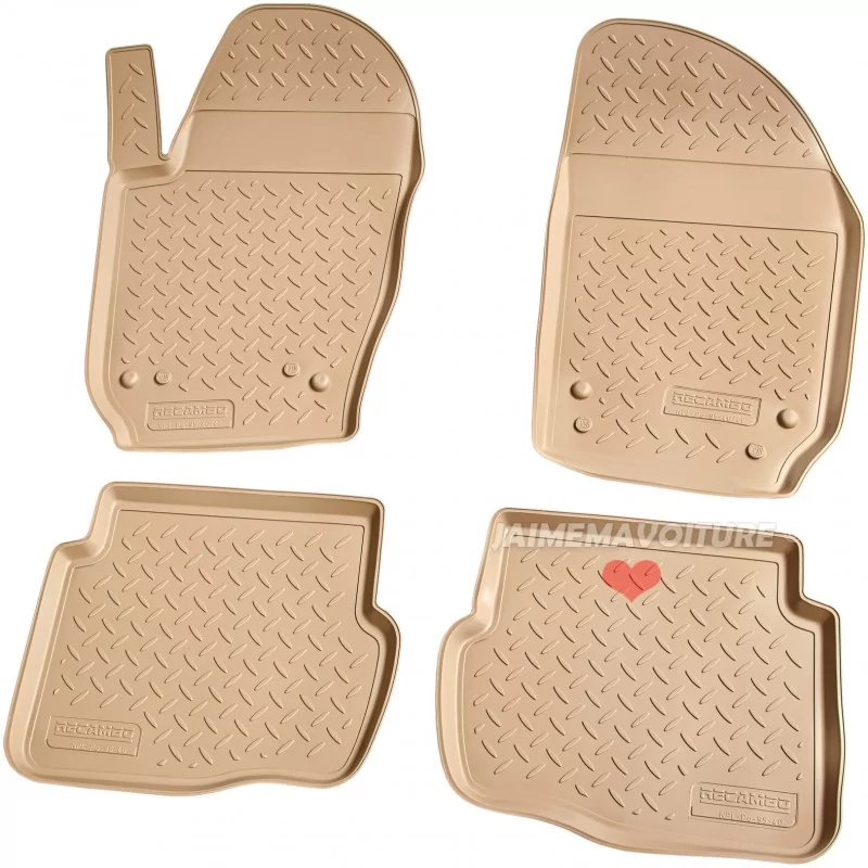 Tapis beige pour Skoda Fabia I 6Y 1999-2007