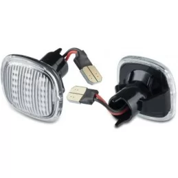 Coppia di ripetitori parafango a LED per Skoda / Audi / Seat - Bianco