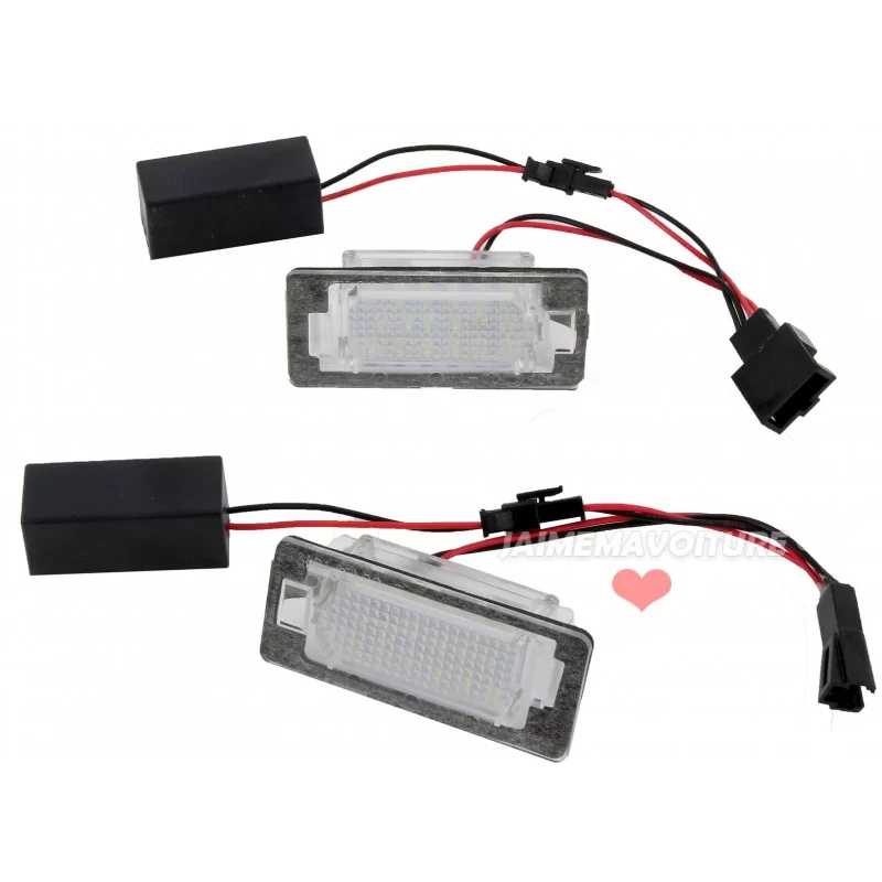 Feux éclairage de plaque LED BLANC pour Skoda Karoq / Kamiq / Scala / Kodiaq