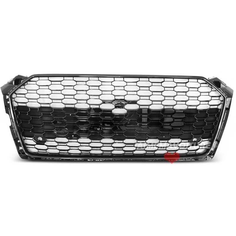 Kylargrill till Audi A5 look RS5 - Svart