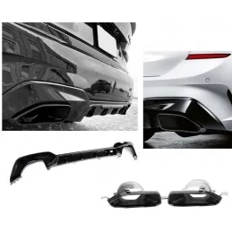 Kit diffuseur + sorties échappements pour BMW Série 3 M340i G20 G21