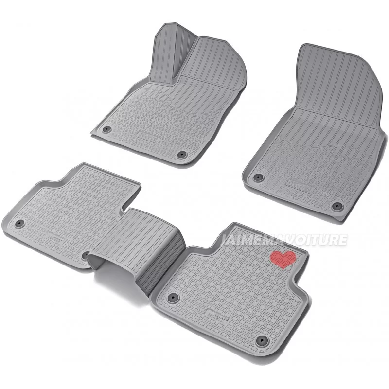 Kit 4 alfombrillas negras para AUDI Q8