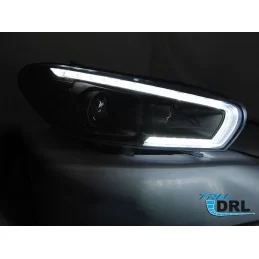 Faro anteriore tuning a led allo xeno per Scirocco - Nero