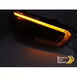 Xenon led tuning framlampa för Scirocco - Svart