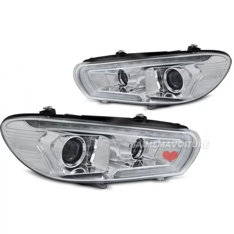 Luz frontal LED para VW Scirocco 2014-2017 - Negro