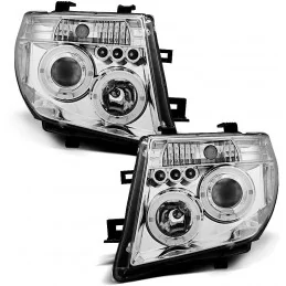 Phares avants angel eyes pour Nissan NAVARA D40 / PATHFINDER