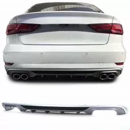 Difusor de valencia para Audi A3 Saloon 2016-2018 - Look S5