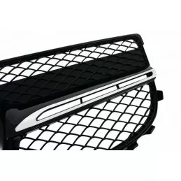 Kylargrill till Mercedes GLK 2012-2015 AMG-look - BLACK CHROME