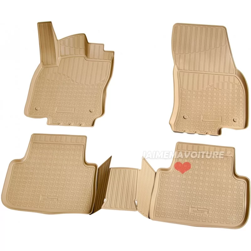 Tappeto beige per VW Tiguan 2016 2017 2018 2019 2020 2021 2022