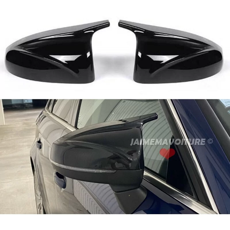 Aluminum rearview mirror covers for Audi A4 S4 and A5 S5