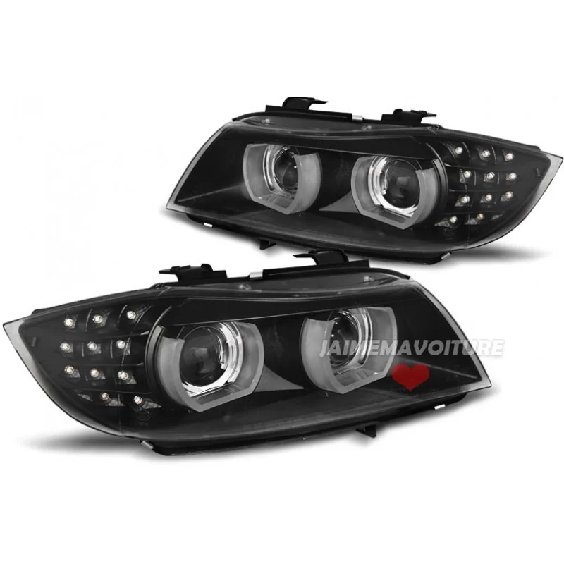 Faro XENON angel eyes 3D BMW Serie 3 2009-2011