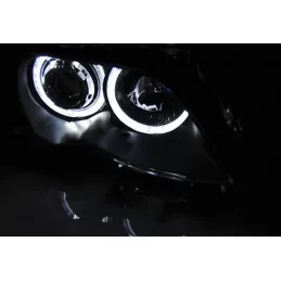 Feux avants angel eyes LED pour BMW Série 3 E46 2001-2005