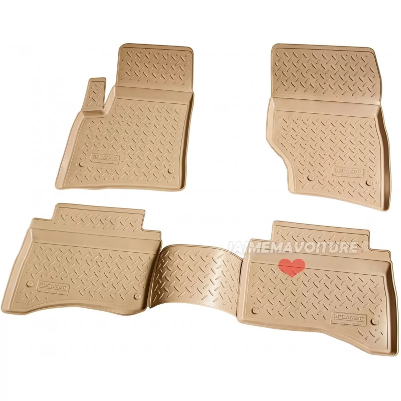 Tapis beige pour VW Touareg I 2002-2010