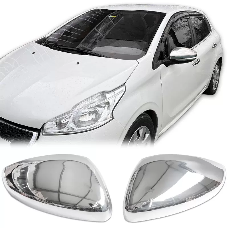 Shell mirrors chrome alu Peugeot 2008 2013-2024