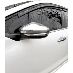 Coques de rétroviseurs chrome alu pour Peugeot 2008 2013-2024