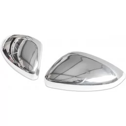 Coques de rétroviseurs chrome alu pour Peugeot 2008 2013-2024