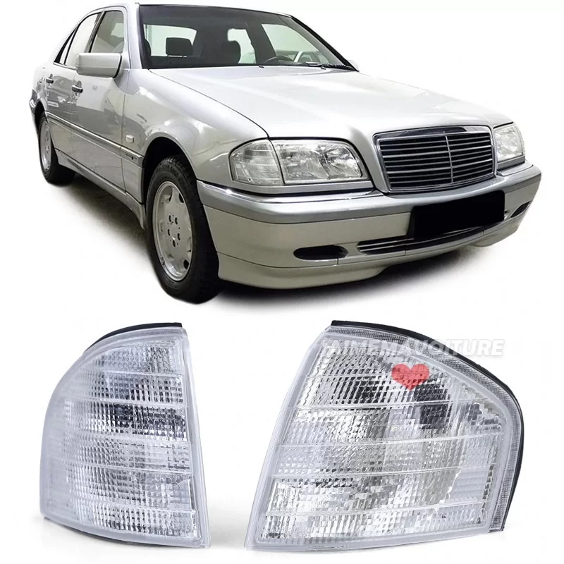 Turn signals for Mercedes C-Class W202 White