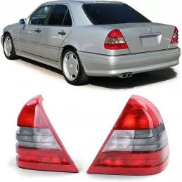 Bakljus till Mercedes C-klass W202 1993-1997 rödvit