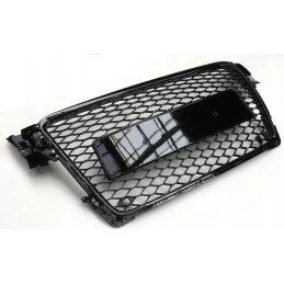 Frontgrill till Audi A4 B8 2008-2012 look RS4 glänsande svart