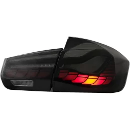 Feux arrières led BMW Série 3 F30 2011-2019 look M4 OLED - Fumé