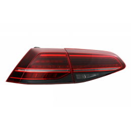 Luci posteriori sequenziali a LED per VW Golf 7 2012-2019 - Rosso scuro