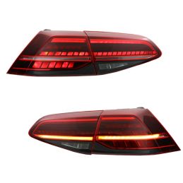 Sekventiella LED-bakljus VW Golf 7 2012-2019 Mörkröd