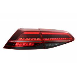 Luci posteriori sequenziali a LED per VW Golf 7 2012-2019 - Rosso scuro