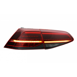 Luci posteriori sequenziali a LED per VW Golf 7 2012-2019 - Rosso scuro