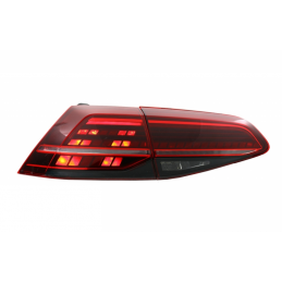 Luci posteriori sequenziali a LED per VW Golf 7 2012-2019 - Rosso scuro