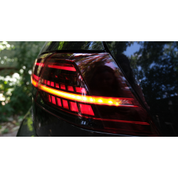 Feux arrières led séquentiel pour VW Golf 7 2012-2019 - Rouge foncé