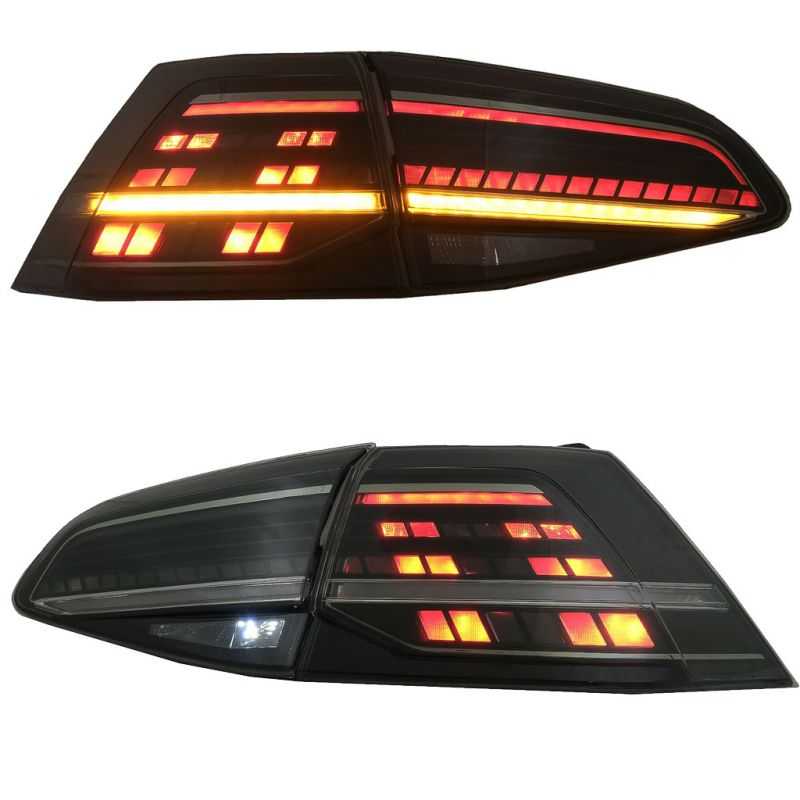 Frente faros led para VW Golf 7 - negro