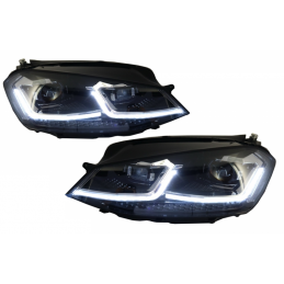 Phare avant led pour VW Golf 7 look Golf 7.5 GTI Lisseret Chrome