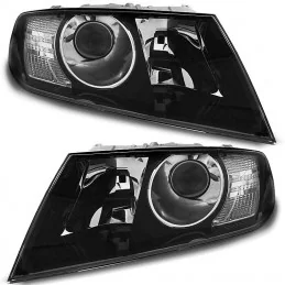 Black headlights for Skoda Octavia 2 2004-2008