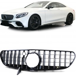 Frontgrill till Mercedes S-klass Coupé 2017-2020 - Vertikala lister i krom