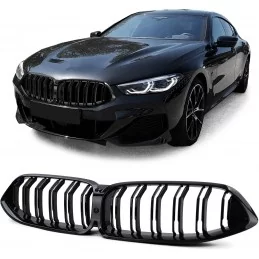 BMW 8-seriens dubbla galler i svart med M-look-lack