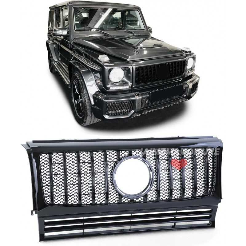 PANAMERICANA svart bikakegrill till Mercedes G-klass W463 1990-2018