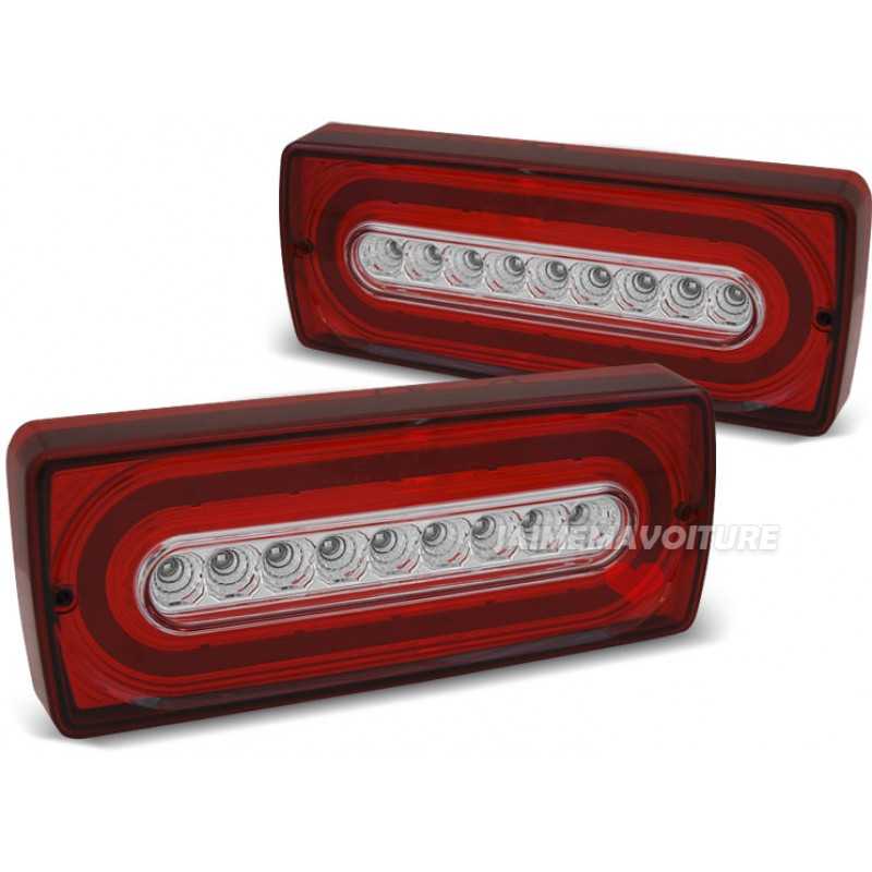 Dynamic LED taillights for Mercedes G-class W463 1990-2012 - Smoked