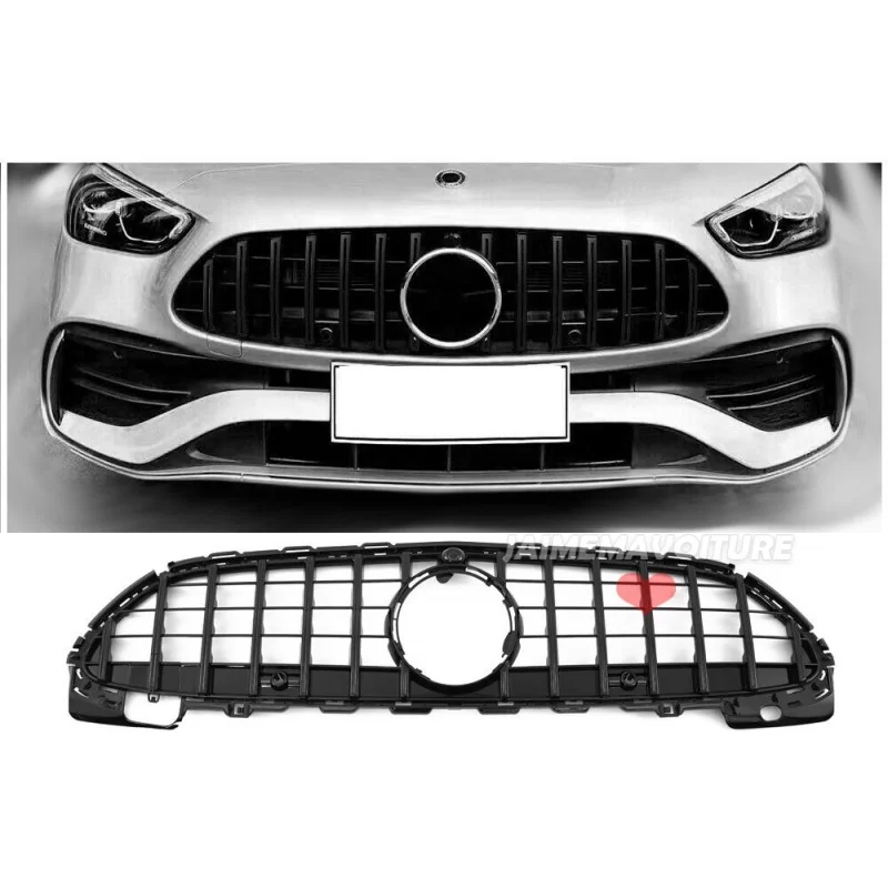 Svart panamericana-grill till Mercedes C-klass W206