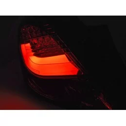 LED-bakljus till Opel Corsa D 3 Dörrar - Rökt röd