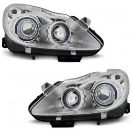 Angel eyes-frontljus för Opel Corsa D 2006-2011