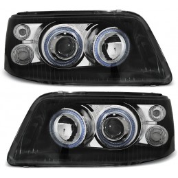 Tuning angel eyes fari per VW T5 Transporter Caravelle Multivan 2003-2009