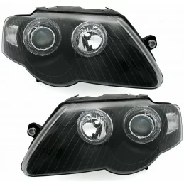 Feux avants angel eyes tuning pour VW Passat 2005-2010