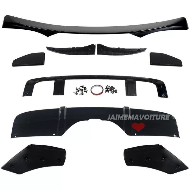 Kit Aero noir brillant avant et arrière pour BMW X5 F15 Pack M