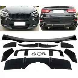 Kit Aero noir brillant avant et arrière pour BMW X5 F15 Pack M