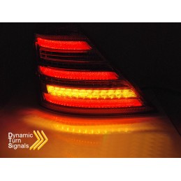 Luci posteriori per Mercedes Classe S W221 look W222 - LED a scorrimento dinamico